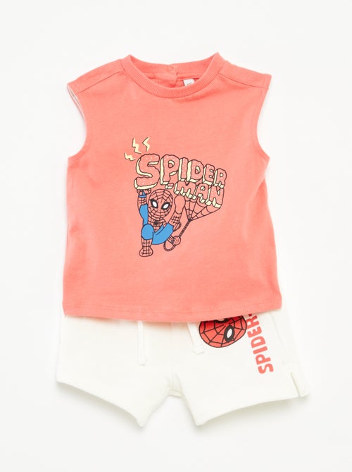 Conjunto camiseta + short 'Spider-Man' 'Marvel' - 2 piezas - Kiabi