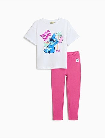 Conjunto camiseta y leggings Stitch, MO Fashion