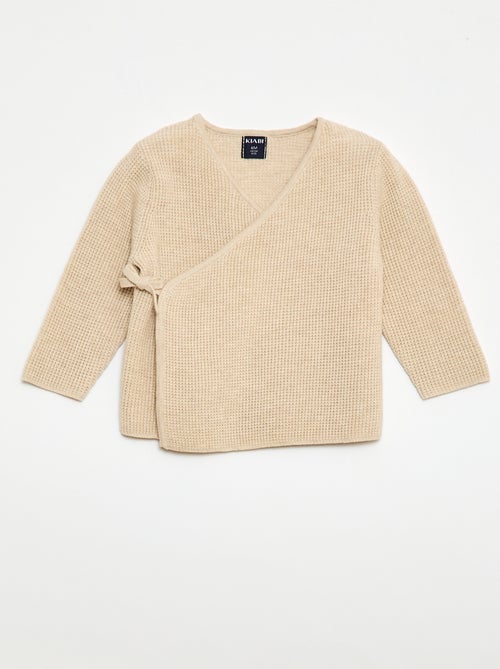 Conjunto chaleco cruzado + leggings de punto - 2 piezas - Kiabi