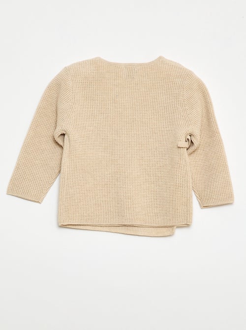 Conjunto chaleco cruzado + leggings de punto - 2 piezas - Kiabi