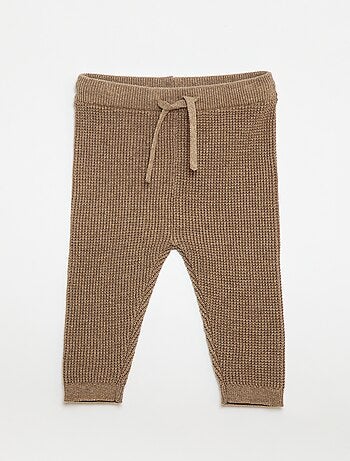 Conjunto chaleco cruzado + leggings de punto - 2 piezas