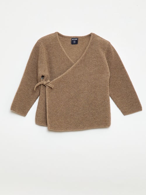 Conjunto chaleco cruzado + leggings de punto - 2 piezas - Kiabi