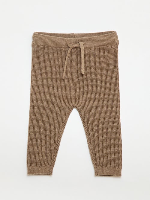 Conjunto chaleco cruzado + leggings de punto - 2 piezas - Kiabi