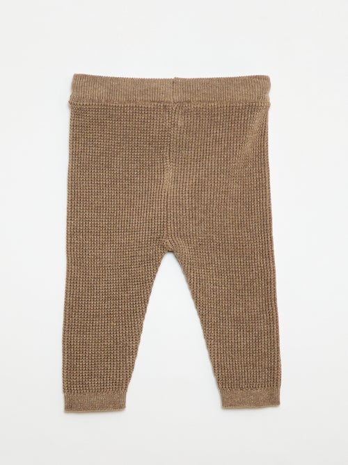 Conjunto chaleco cruzado + leggings de punto - 2 piezas - Kiabi