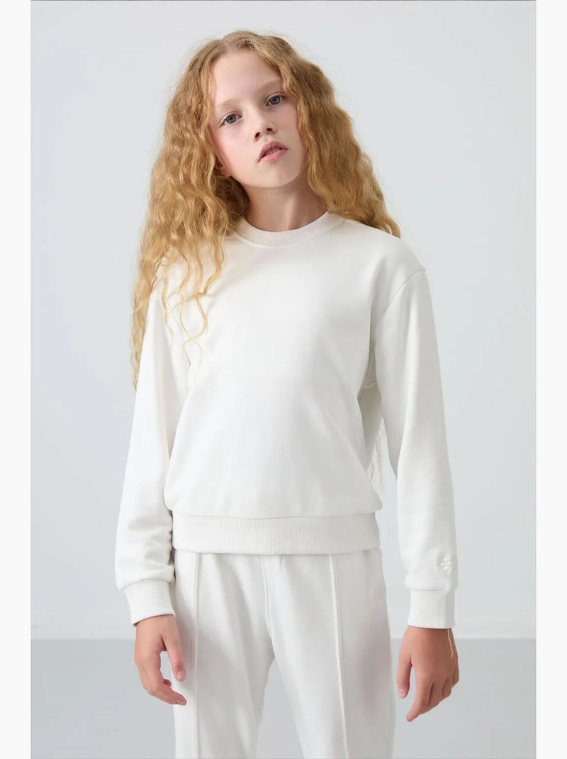 Conjunto chándal juvenil oversize largo tommy Blanco roto - Kiabi