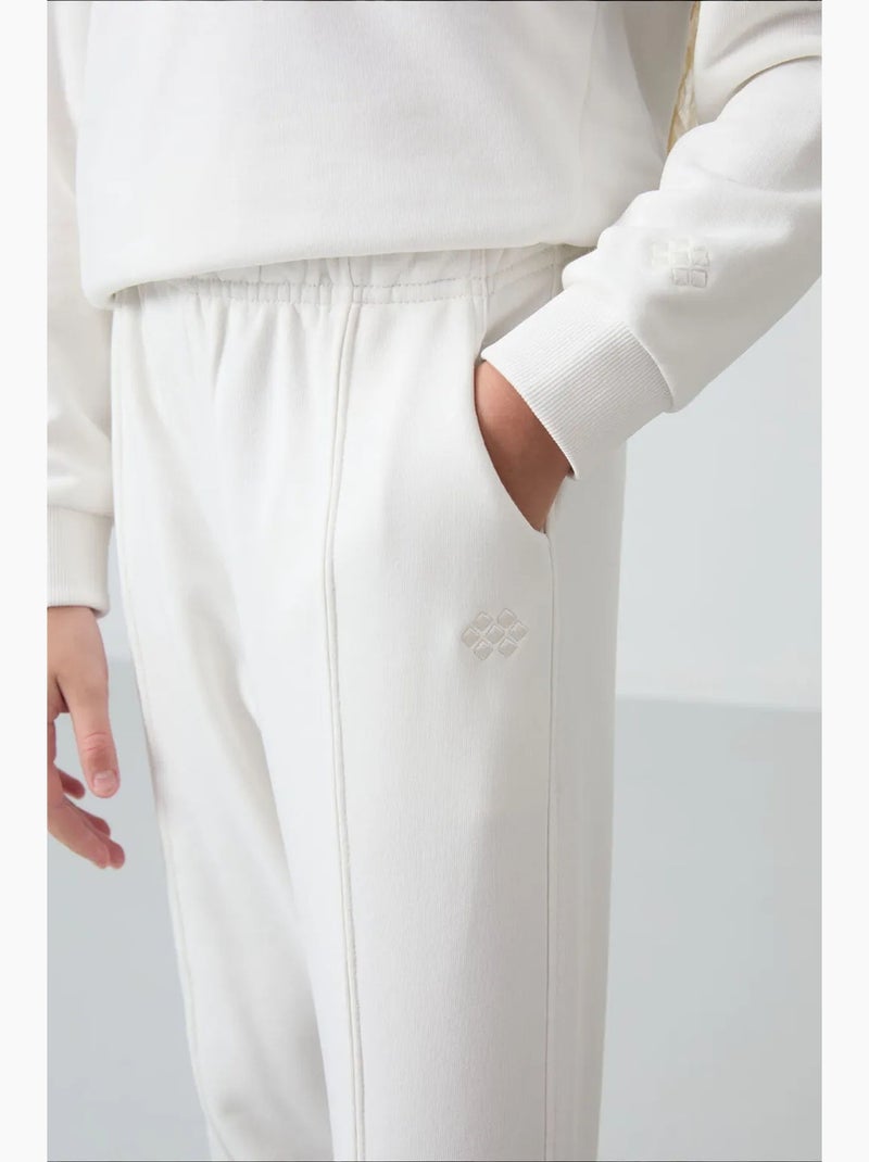 Conjunto chándal juvenil oversize largo tommy Blanco roto - Kiabi