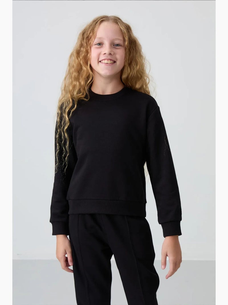 Conjunto chándal juvenil oversize largo tommy Negro - Kiabi