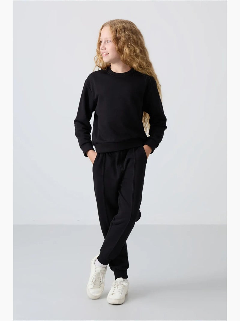 Conjunto chándal juvenil oversize largo tommy Negro - Kiabi