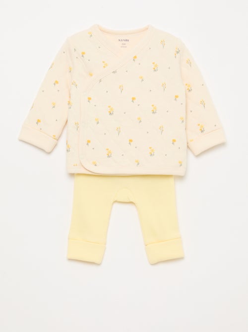 Conjunto chaqueta cruzada + legging - 2 piezas - Kiabi