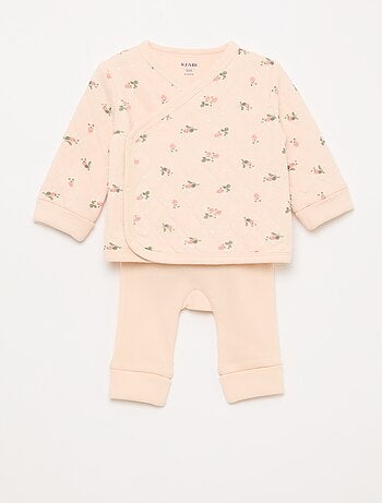 Conjunto chaqueta cruzada + legging - 2 piezas