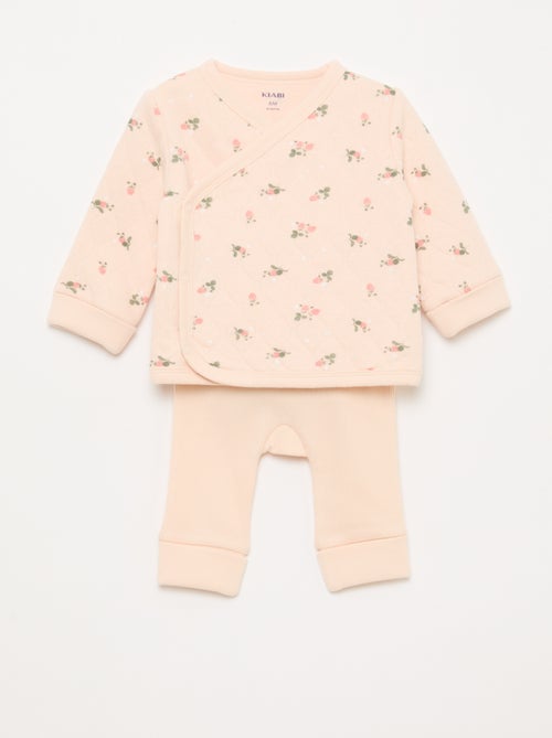 Conjunto chaqueta cruzada + legging - 2 piezas - Kiabi
