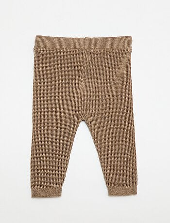 Conjunto chaqueta cruzada + leggings de punto - 2 piezas