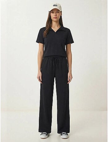Conjunto co-ord de dos piezas con cintura media y cuello polo istanbul