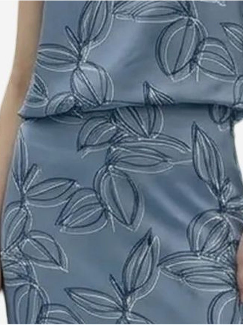 Conjunto co-ord de dos piezas de lyocell my fashion Azul - Kiabi