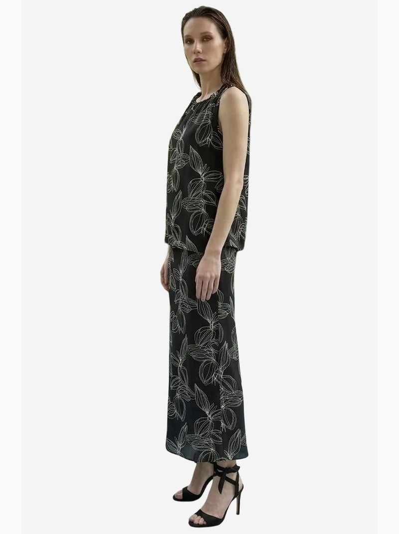 Conjunto co-ord de dos piezas de lyocell my fashion Negro - Kiabi