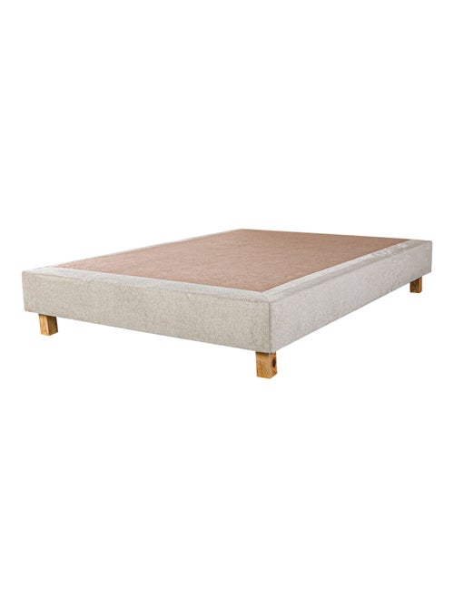 Conjunto colchón de espuma de 20 cm y somier beige - Kiabi Conjunto colchón de espuma de 20 cm y somier beige - Kiabi