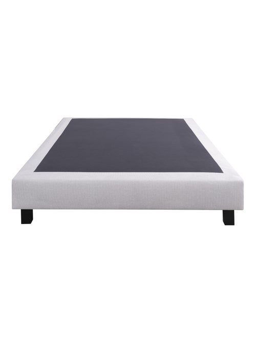 Conjunto colchón de muelles ensacados de 26 cm y somier tapizado gris de 20 cm - Kiabi Conjunto colchón de muelles ensacados de 26 cm y somier tapizado gris de 20 cm - Kiabi