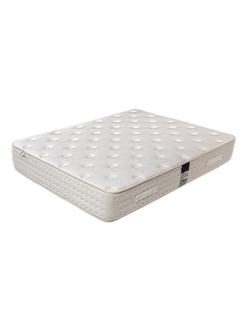 Conjunto colchón espuma viscoelástica 26 cm y somier blanco Blanco - Kiabi