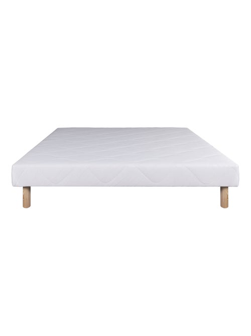 Conjunto colchón espuma viscoelástica 26 cm y somier blanco - Kiabi Conjunto colchón espuma viscoelástica 26 cm y somier blanco - Kiabi