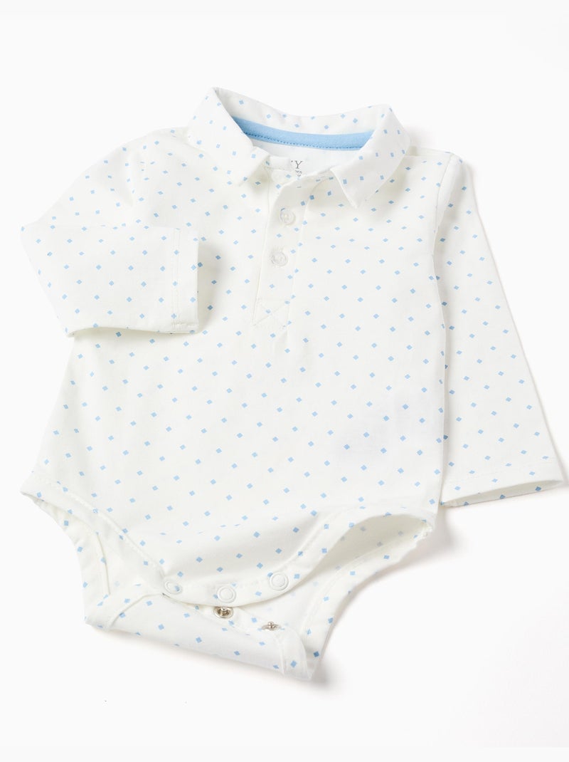 Conjunto Combinaison Babygrow Manga Larga Gris claro - Kiabi