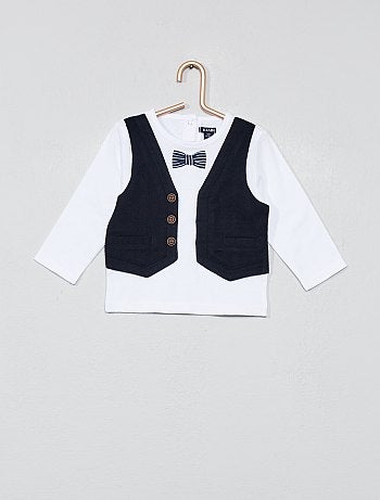 Conjunto con camiseta 2 en 1 + pantalón - Kiabi