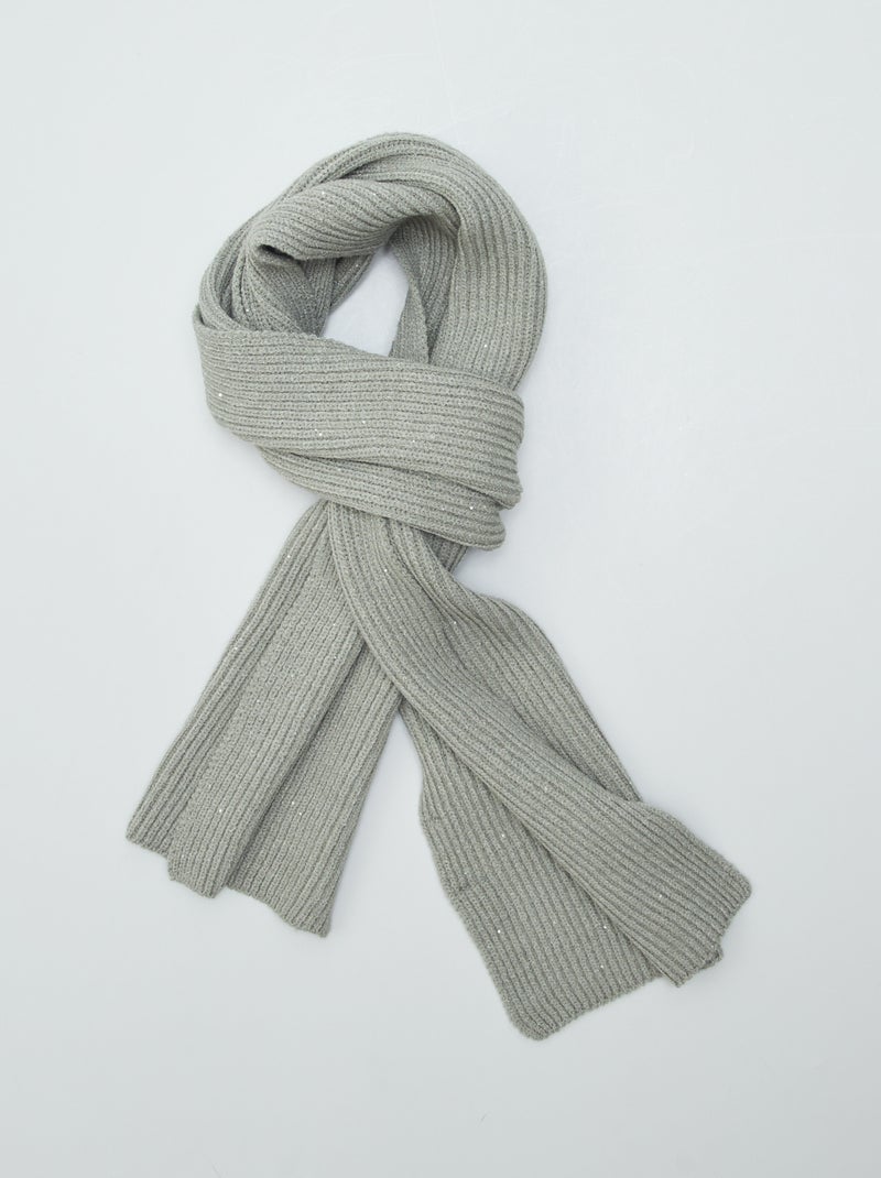 Conjunto con gorro + bufanda con brillos VERDE - Kiabi