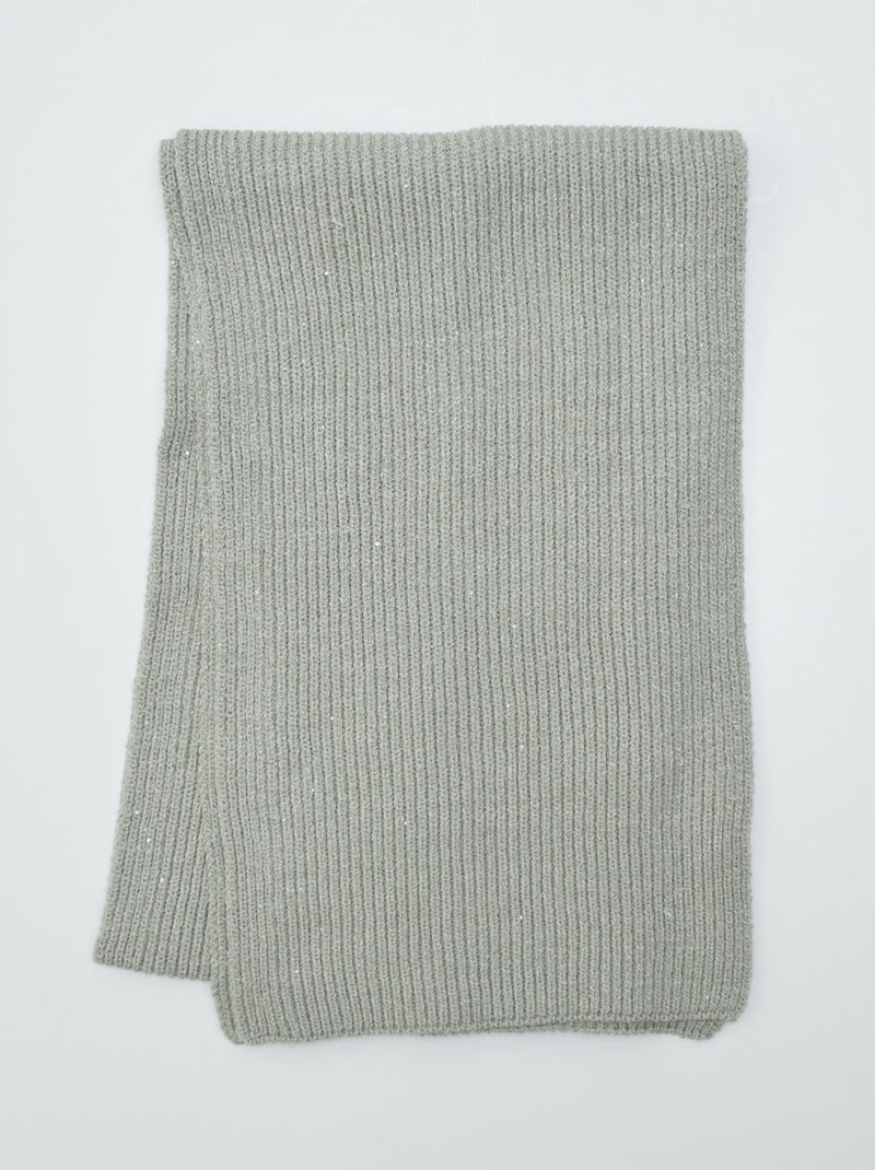 Conjunto con gorro + bufanda con brillos VERDE - Kiabi