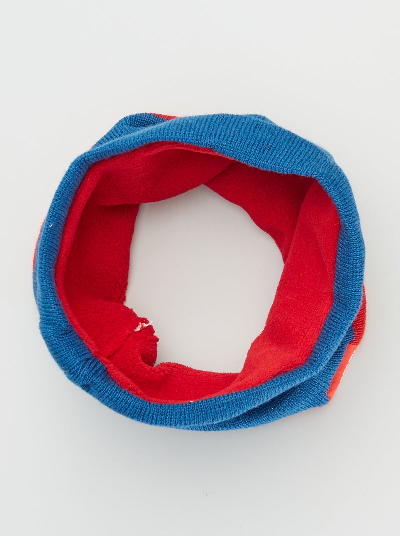 Conjunto con gorro + guantes + bufanda tipo braga 'Los Vengadores' azul - Kiabi