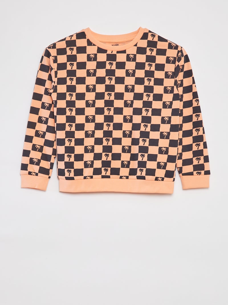 Conjunto con sudadera de chándal + Pantalón corto - 2 piezas NARANJA - Kiabi