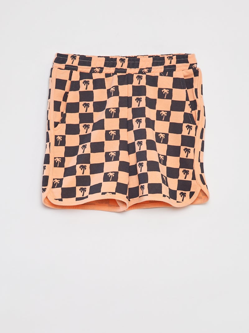 Conjunto con sudadera de chándal + Pantalón corto - 2 piezas NARANJA - Kiabi