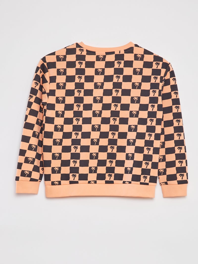 Conjunto con sudadera de chándal + Pantalón corto - 2 piezas NARANJA - Kiabi