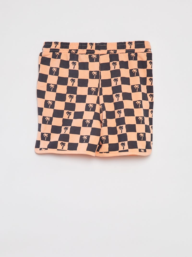 Conjunto con sudadera de chándal + Pantalón corto - 2 piezas NARANJA - Kiabi