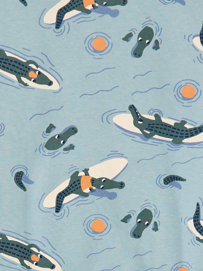 Conjunto con sudadera de chándal + short - 2 piezas AZUL - Kiabi