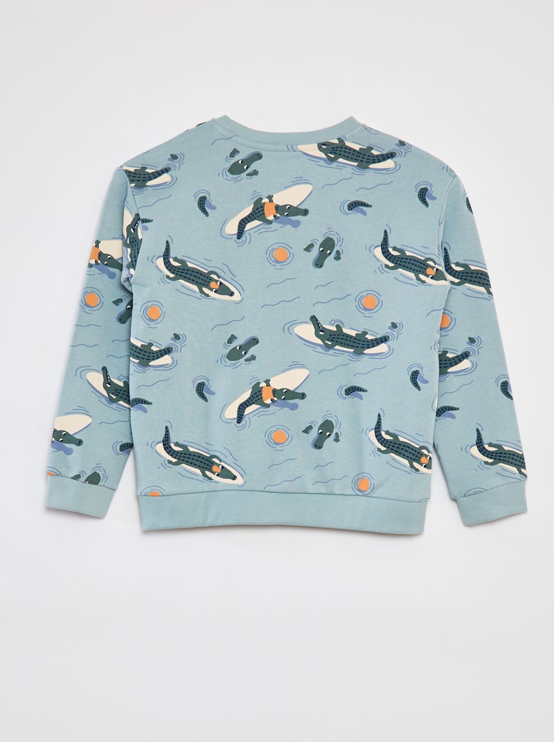 Conjunto con sudadera de chándal + short - 2 piezas AZUL - Kiabi