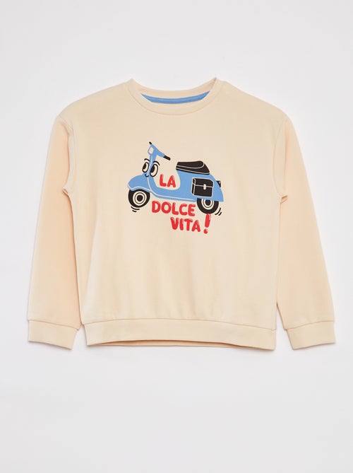 Conjunto con sudadera de chándal + short - 2 piezas - Kiabi