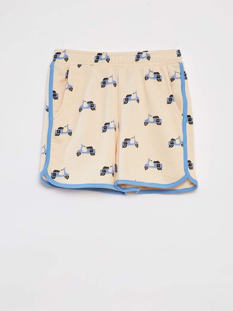 Conjunto con sudadera de chándal + short - 2 piezas BEIGE - Kiabi