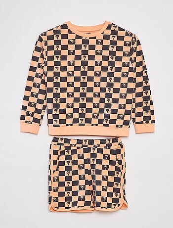 Conjunto con sudadera de chándal + short - 2 piezas