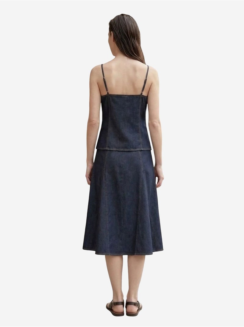 Conjunto coord de dos piezas de algodón-lycra para mujer my fashion Azul ultramar - Kiabi