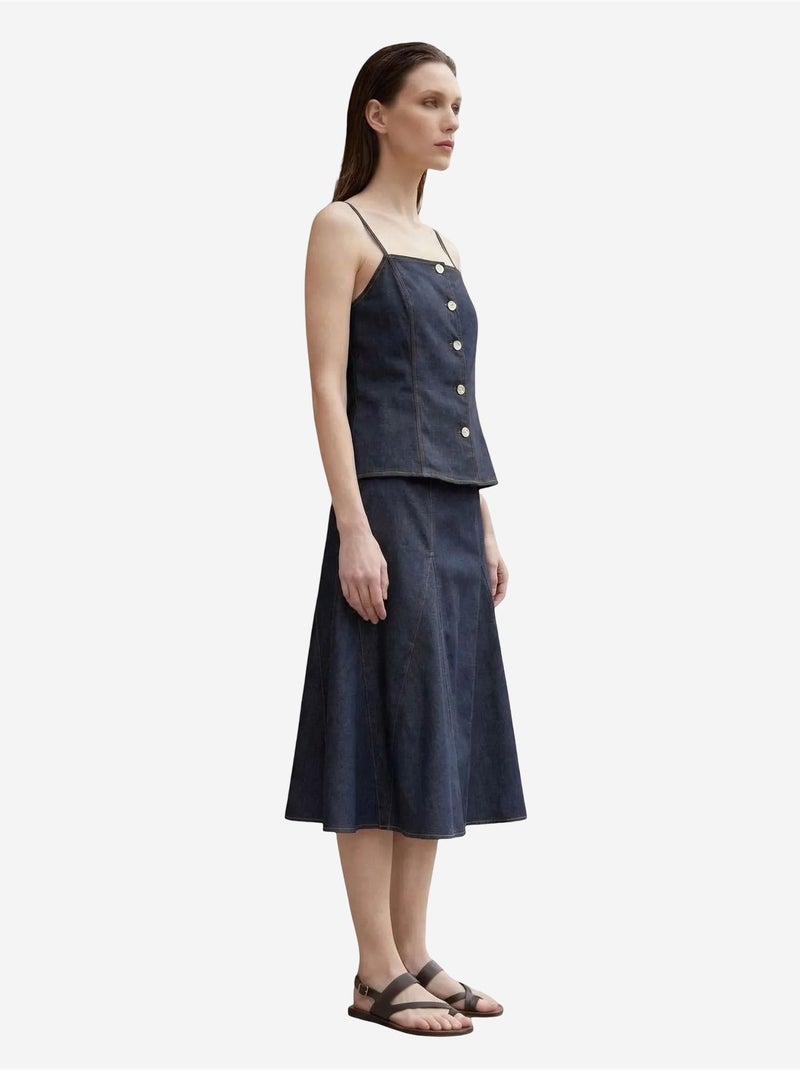 Conjunto coord de dos piezas de algodón-lycra para mujer my fashion Azul ultramar - Kiabi
