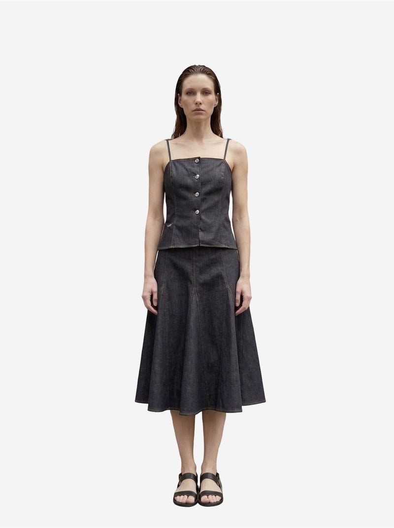 Conjunto coord de dos piezas de algodón-lycra para mujer my fashion Gris negro - Kiabi