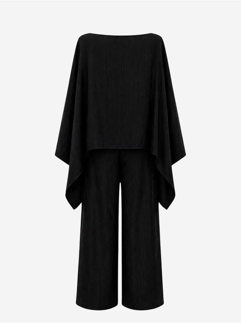 Conjunto coordinado de punto con mezcla de modal mixray Negro - Kiabi