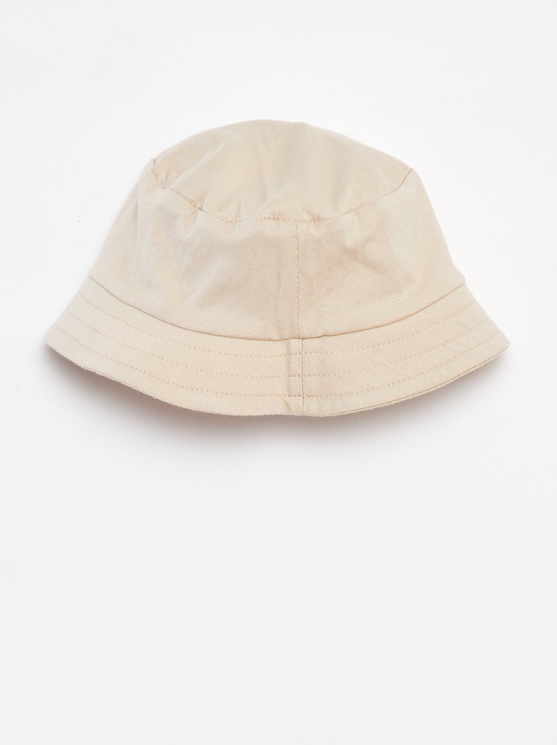 Conjunto corto camiseta + Pantalón corto + gorro - 3 piezas BEIGE - Kiabi