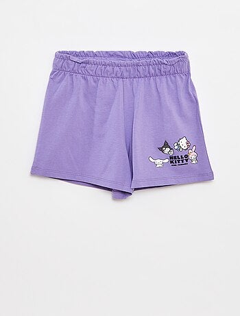 Conjunto corto con camiseta + pantalón corto 'Hello Kitty' - 2 piezas