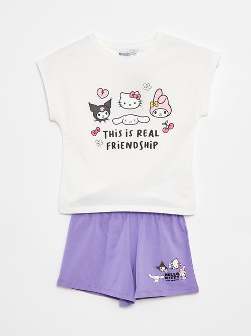 Conjunto corto con camiseta + pantalón corto 'Hello Kitty' - 2 piezas - Kiabi