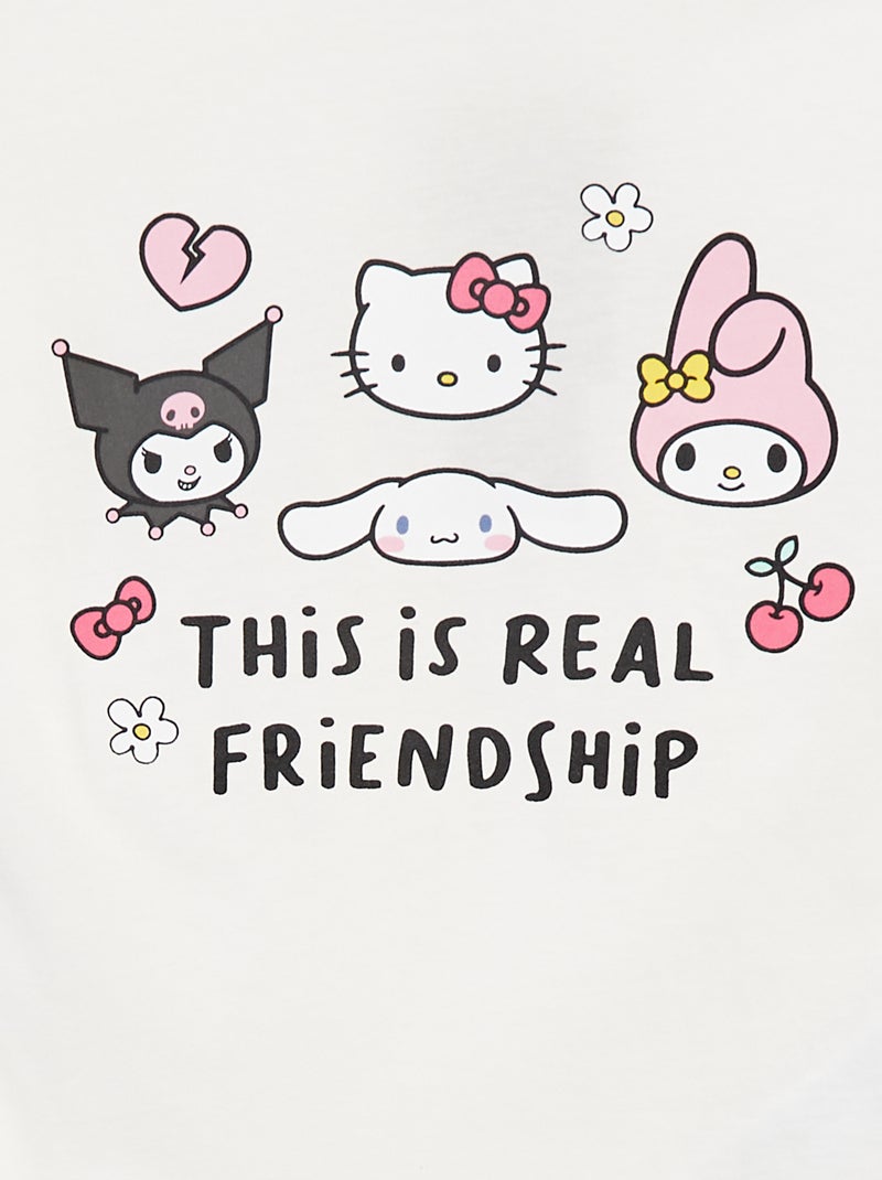 Conjunto corto con camiseta + pantalón corto 'Hello Kitty' - 2 piezas Purpura - Kiabi