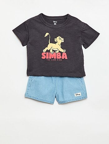 Conjunto corto de camiseta + pantalón corto 'Simba' - 2 piezas