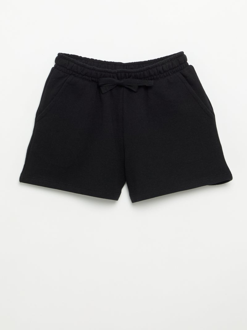 Conjunto corto de short y camiseta de tirantes - 2 piezas Negro - Kiabi