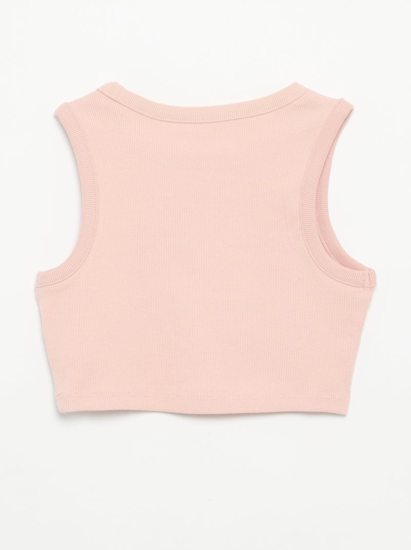 Conjunto corto de short y camiseta de tirantes - 2 piezas Rosa - Kiabi
