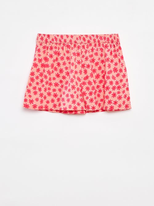 Conjunto corto top + pantalón corto - 2 piezas - Kiabi