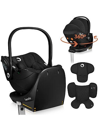 Conjunto Cosi 360? ISOFIX LIONELO Moxie i-Size - Ligero - 40-87 cm - Tejido de bamb? natural